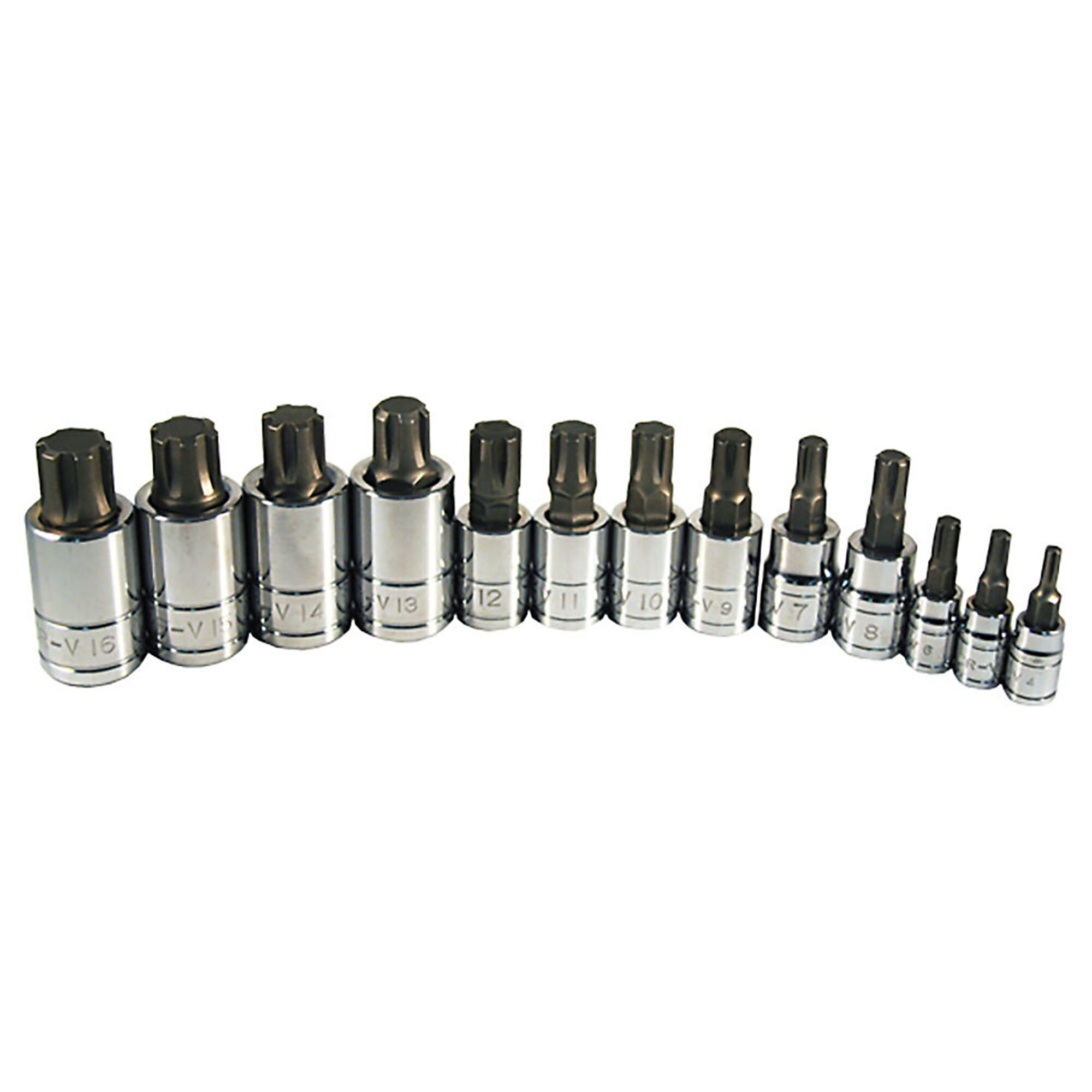 ATD Socket Bit Set Ribe Bit 13 Pc M4-M16, Model# 10102